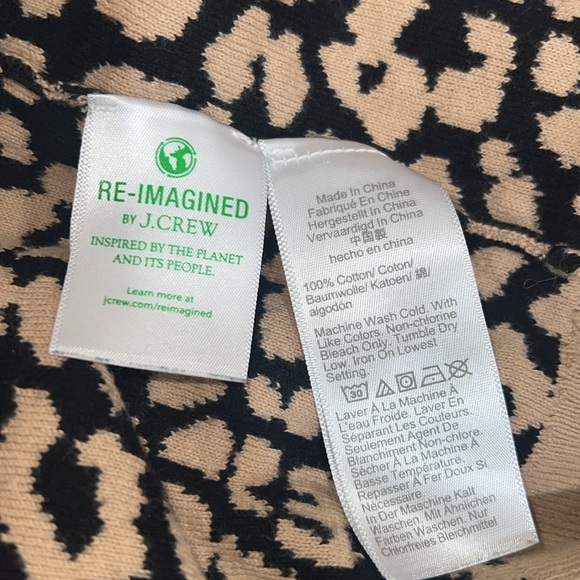 Jcrew factory cardigan  sweater size small cheetah print - Picture 4 of 4